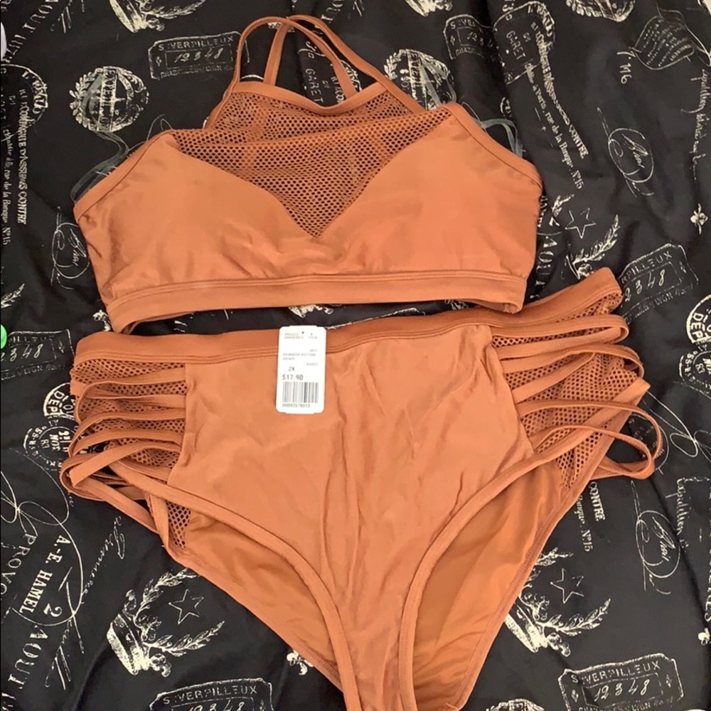 Forever 21+ Bronze swim bottoms ONLY